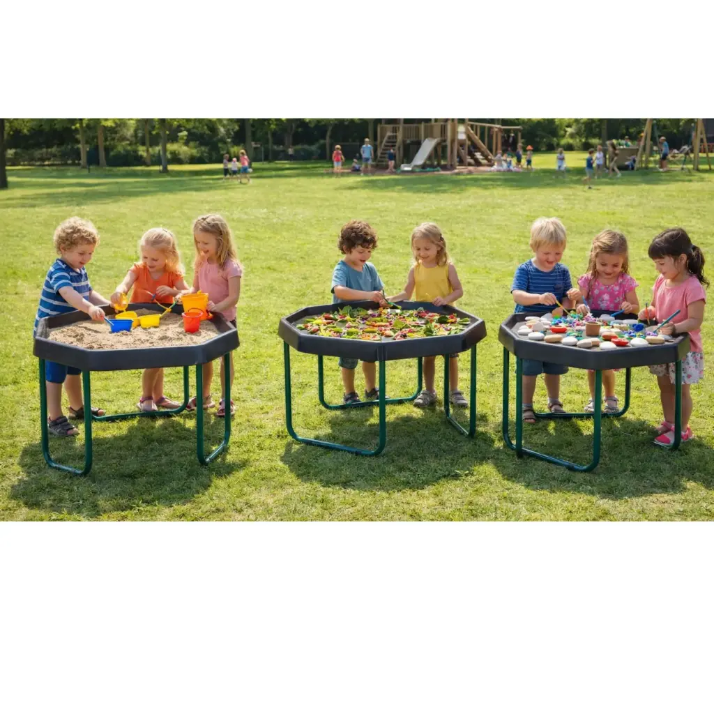 Sensorik- und Forschertisch 3er Komplett Set