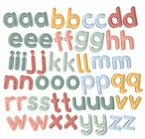 Silikon Alphabet Set - Kleinbuchstaben