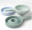 Silikon Trichter - 3er Set - grün/blau