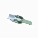 Stapelbares Silikon Schaufel Set - grün/blau