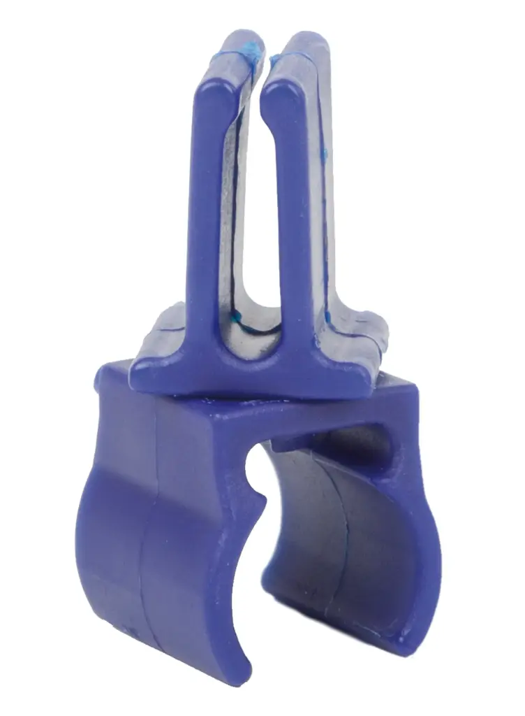 Befestigungsclip Stab/Reifen, blau
