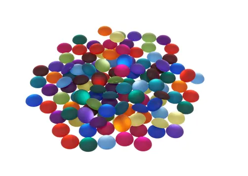 Glitzersteine Transparent - Matt
