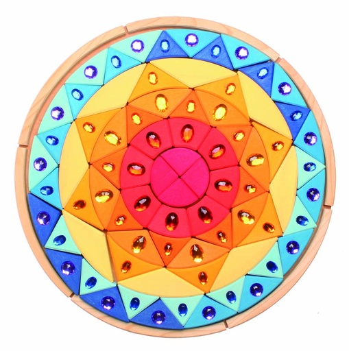 [103097] 76 Glitzerbausteine - Mandala