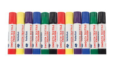 [W113003] Textile Painter Set (12 Textile-Stifte, 6 Farben)