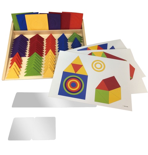 [A102043] Naturfilz Set I - Kreise und Dreiecke