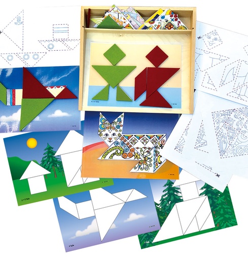 [A102049] Naturfilz Set IV - Tangram