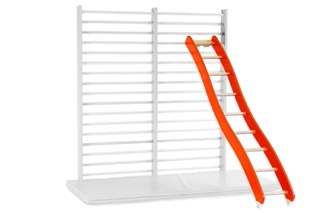 [107146] Turnleiter Wellenform mit Holzsprossen 