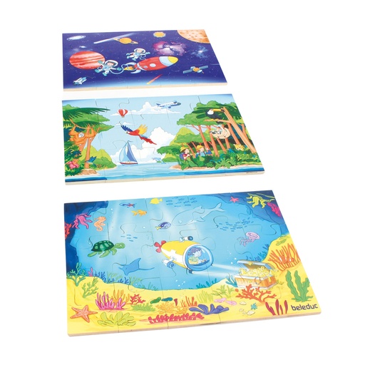 [104028A] Bodenpuzzle - Tiefsee bis Weltall