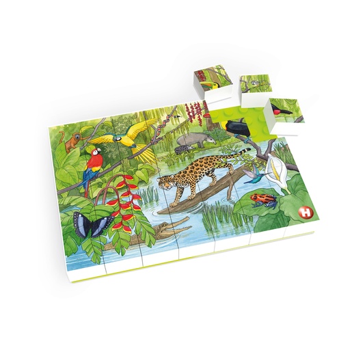 [104119] Klemmi Puzzle "Tierwelt im tropischen Regenwald"