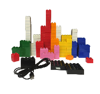 [103014] Light Stax LEGO ® kompatibel mit 240 Steinen und 296 Sonderteilen (536 Teile)