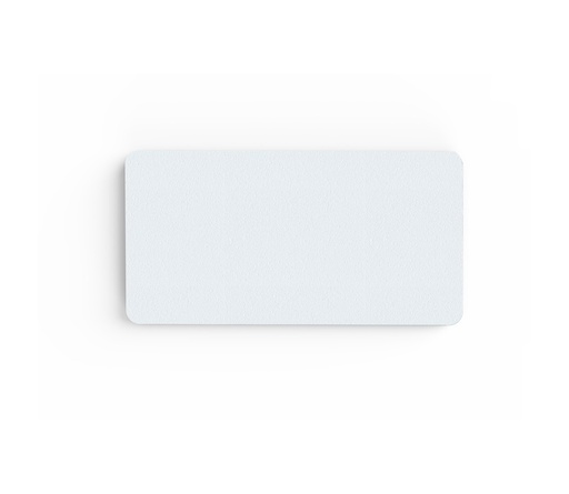 [115072] Selbstklebendes Akustikpaneel Rechteck WEISS - 8 Stück 