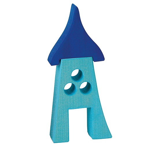 [W103319] Buntes Haus - Blau