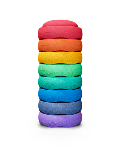 [AK28] 8er Set Regenbogen - Stapelstein® 