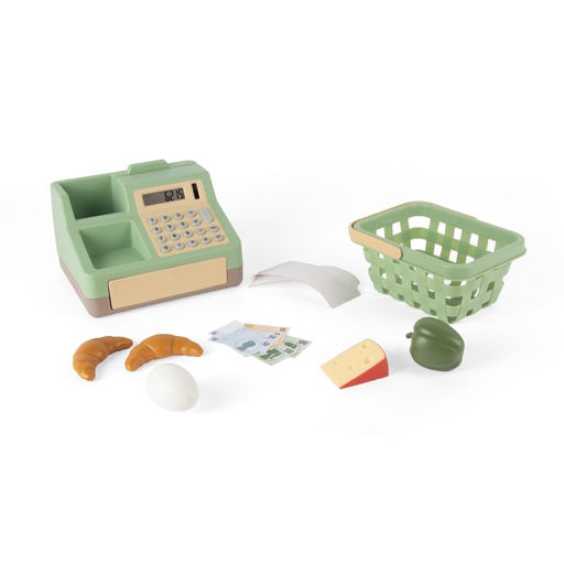[105336] Kasse mit Korb und Einkauf