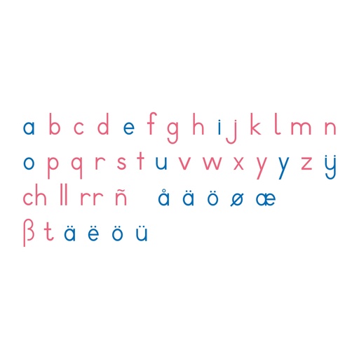 [W104474] Bewegliches Alphabet, groß - Druckschrift