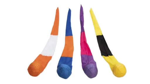 [108418] Bunte Schweif-Bälle 4er Set