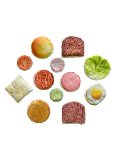 [102319] Kuschelweich - Rollenspielset Burger & Pausenbrot