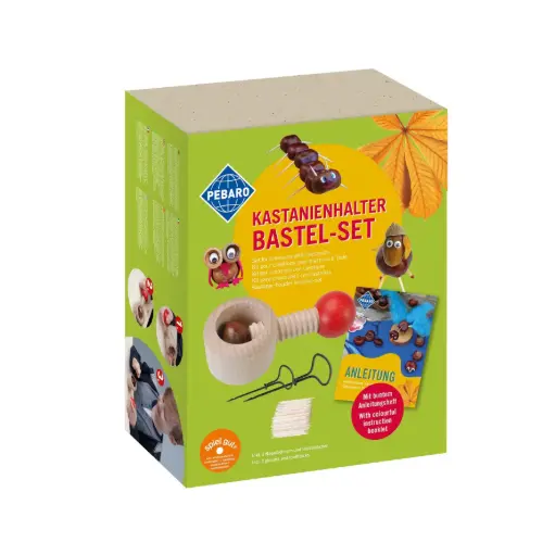 [113400] Kastanien Bastel Set mit Anleitungsheft