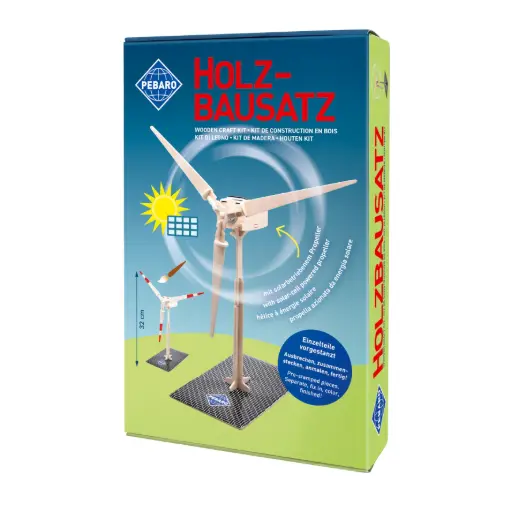 [113387] Solar Holzbausatz Windrad