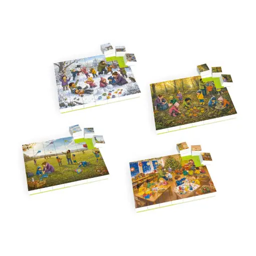 [AK179] Klemmi Puzzle 4er Set